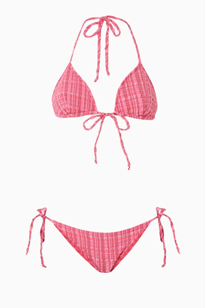 

Padded Triangle Bikini Set, Pink