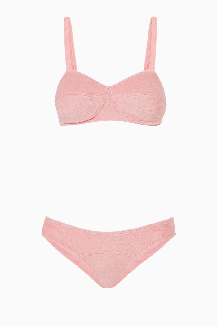 

Goldwyn Bikini Set in Terry Cloth, Pink