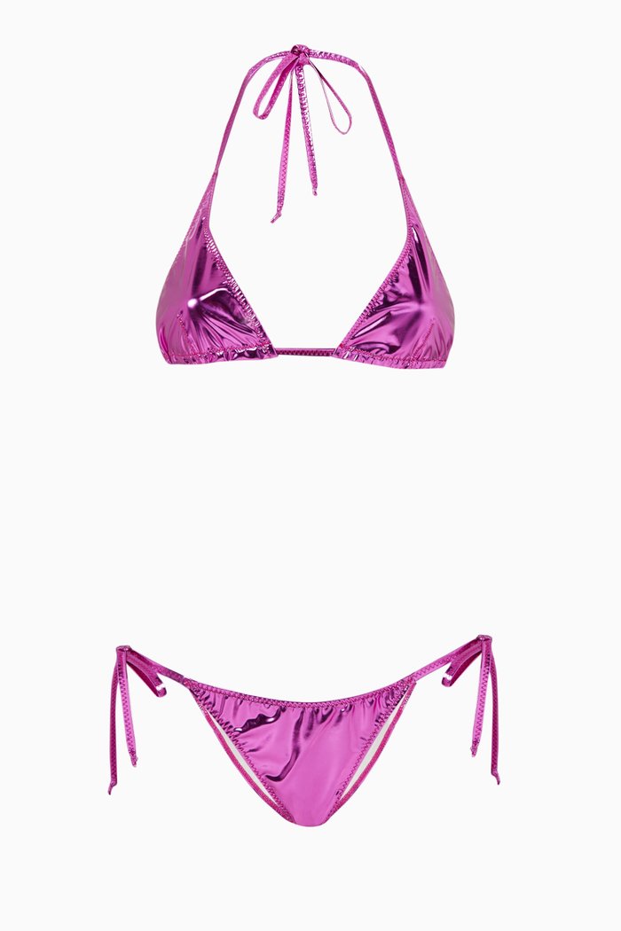 

Pamela Bikini in Metallic PVC, Pink