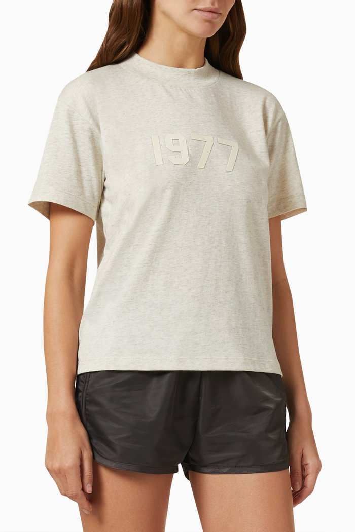 

Short Sleeve T-shirt in Cotton, Grey