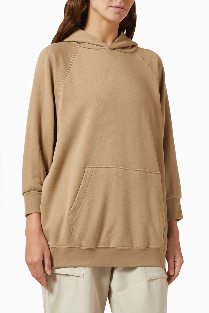 

1977 Hoodie in Cotton Fleece, Brown