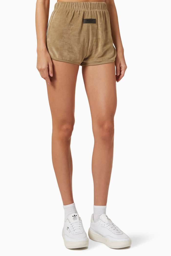

Beach Shorts in Velour, Brown
