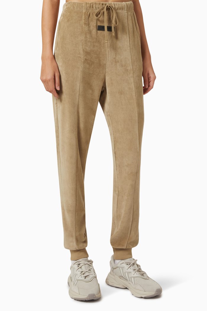 

Sweatpants in Velour, Brown