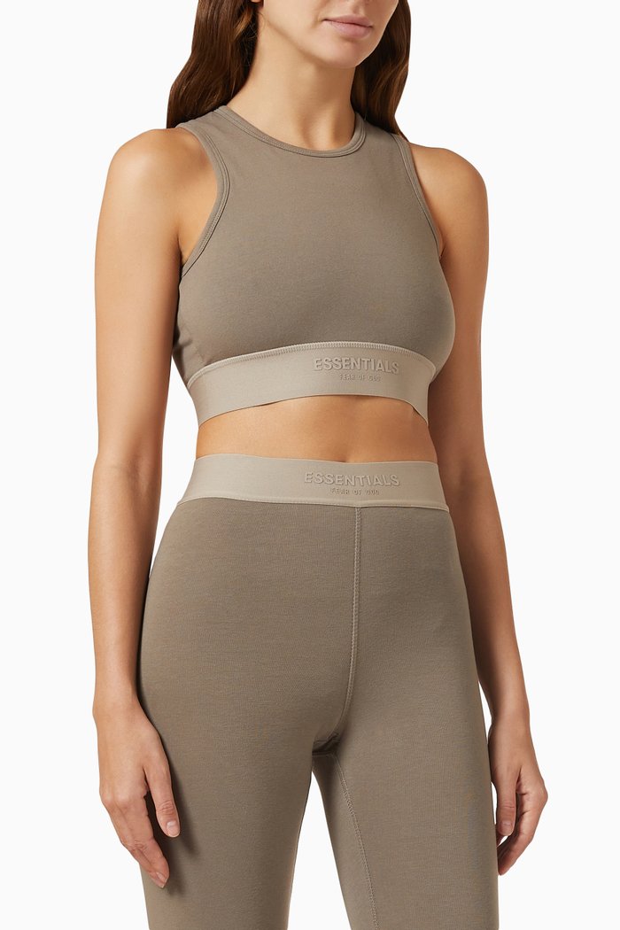 

Essentials Sports Tank in Cotton, Grey