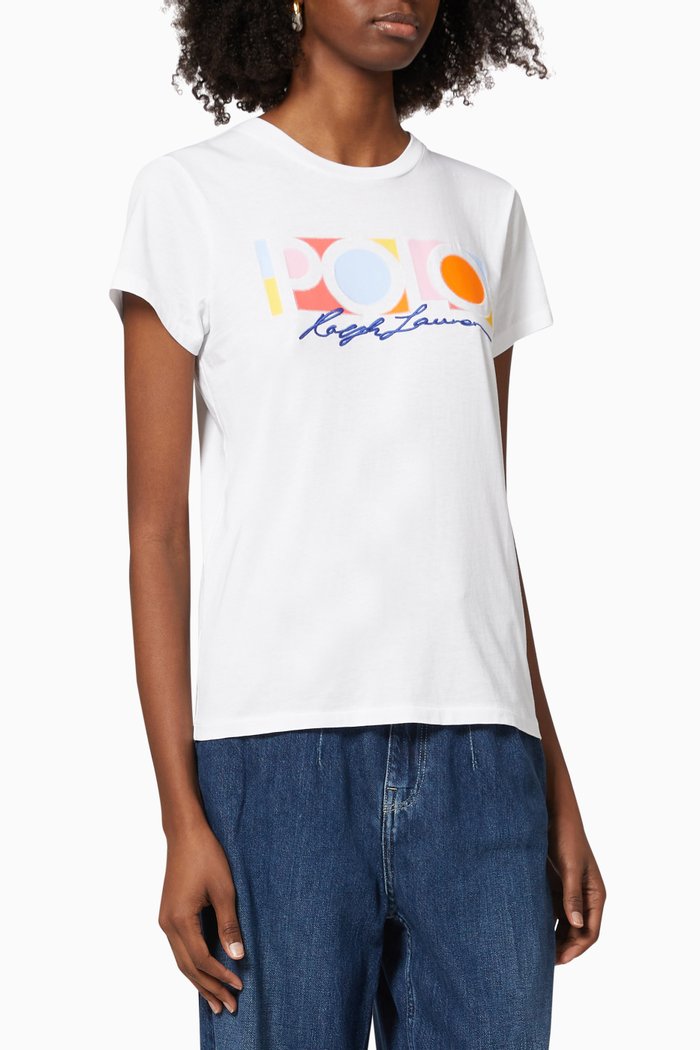 

Logo T-shirt in Cotton Jersey, White