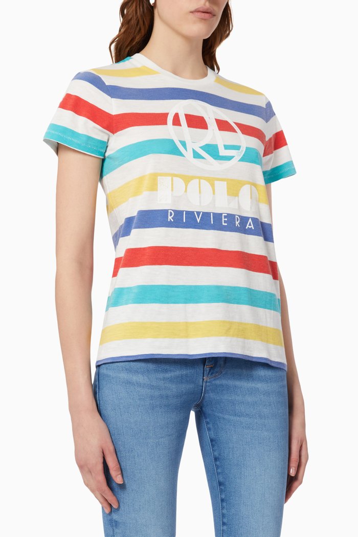 

Polo Riviera Striped T-shirt in Jersey, Multicolour