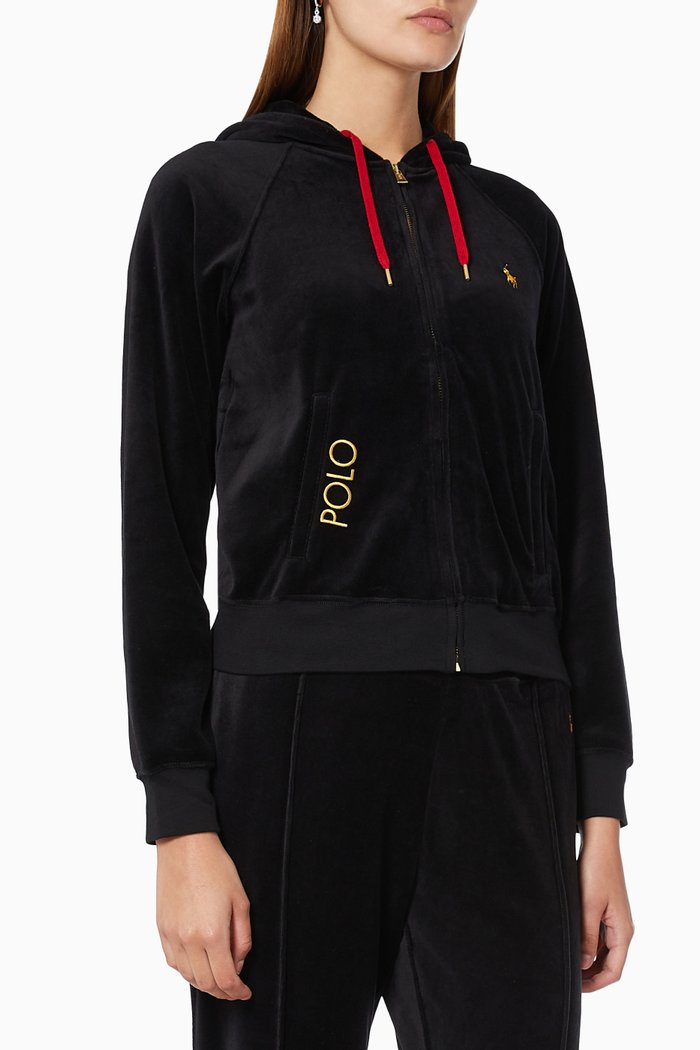 

Sweatshirt in Cotton Blend, Black