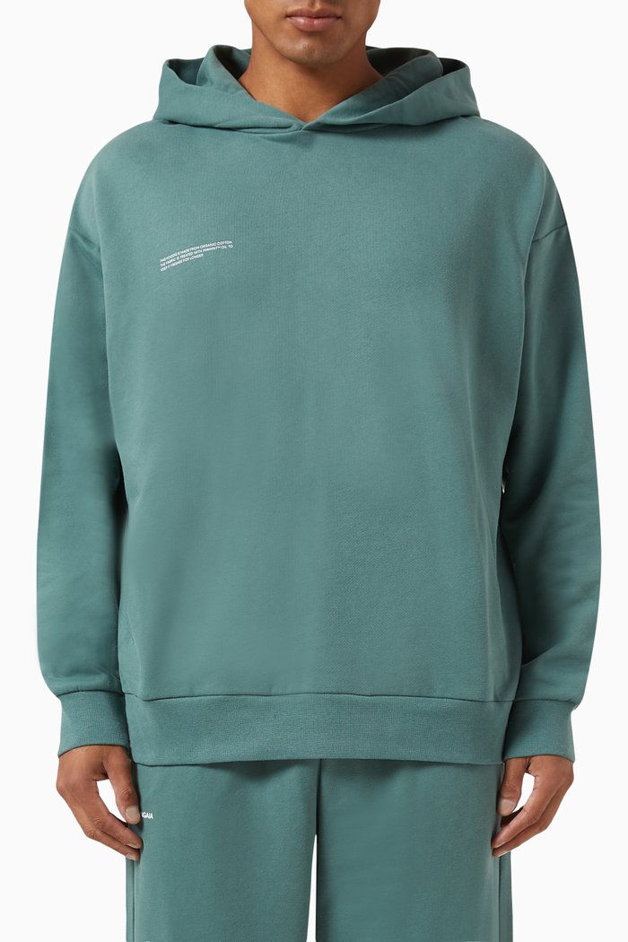 

365 Hoodie in Organic Cotton, Green