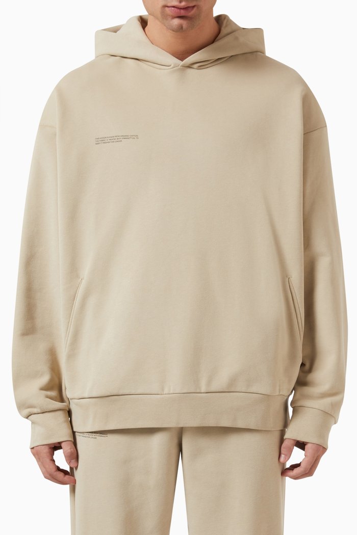 

365 Hoodie in Organic Cotton, Brown