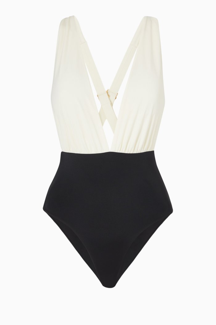 

Capote One-piece Swimsuit, White