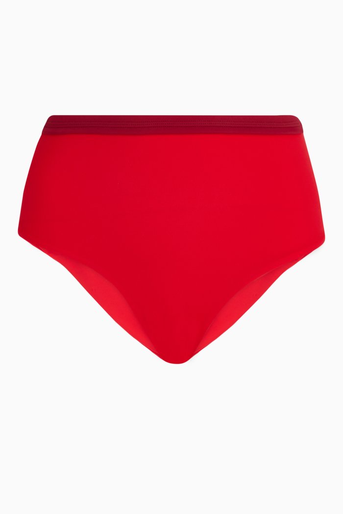 

Iza High-waist Bikini Bottoms, Red