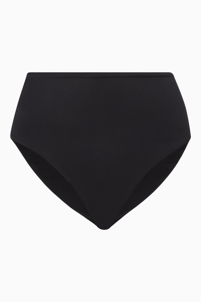 

Ella High-waist Bikini Bottoms, Black