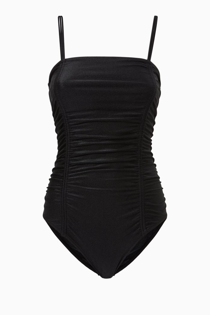 

Ruched Swimsuit, Black