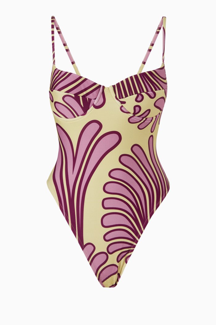 

Deco Shell Swimsuit, Yellow