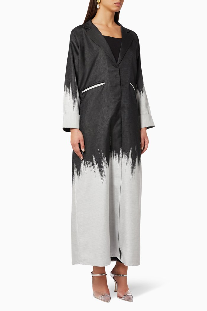 

Two Tone Abaya, Black