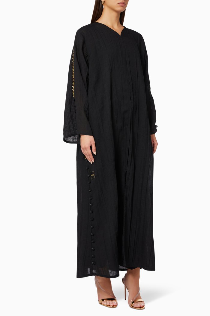 

Beaded Abaya, Black