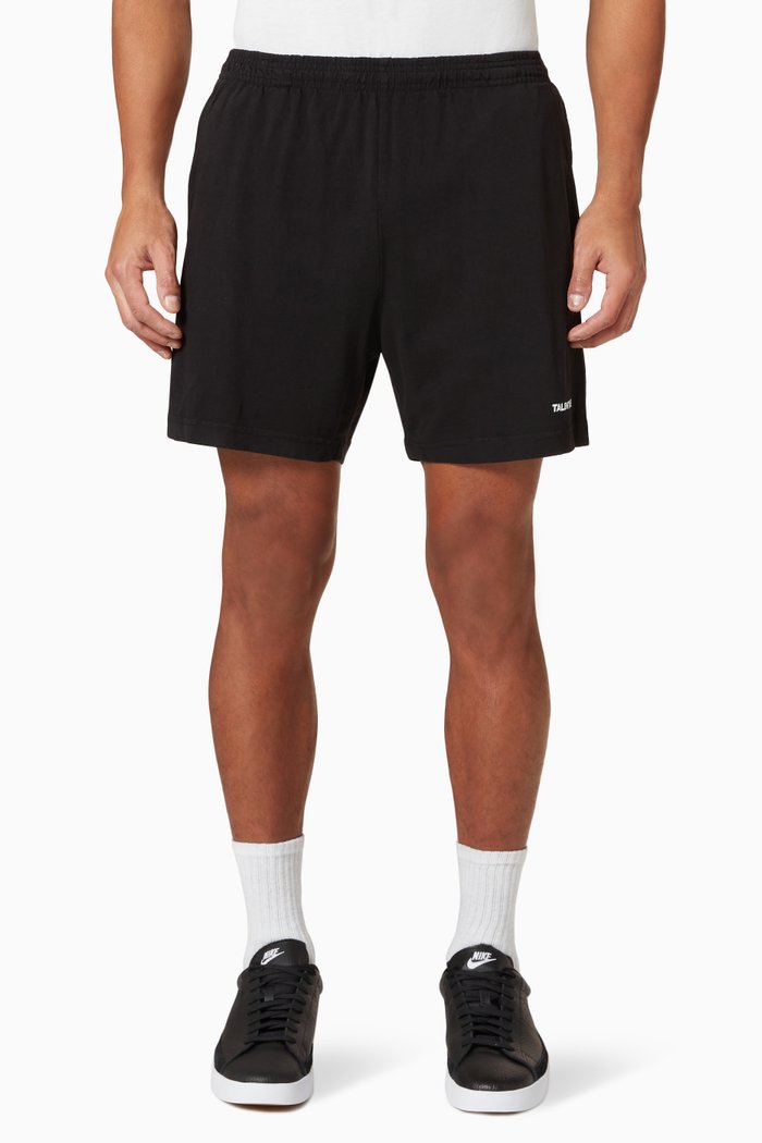 

Logo Shorts in Cotton Jersey, Black
