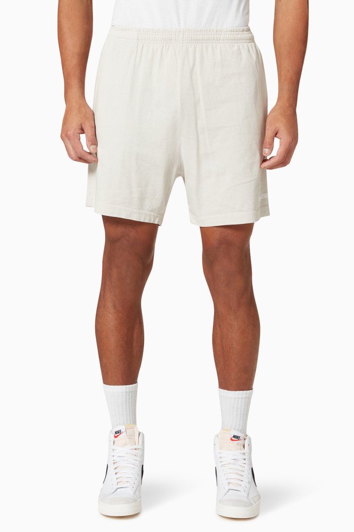 

Logo Shorts in Cotton Jersey, Grey