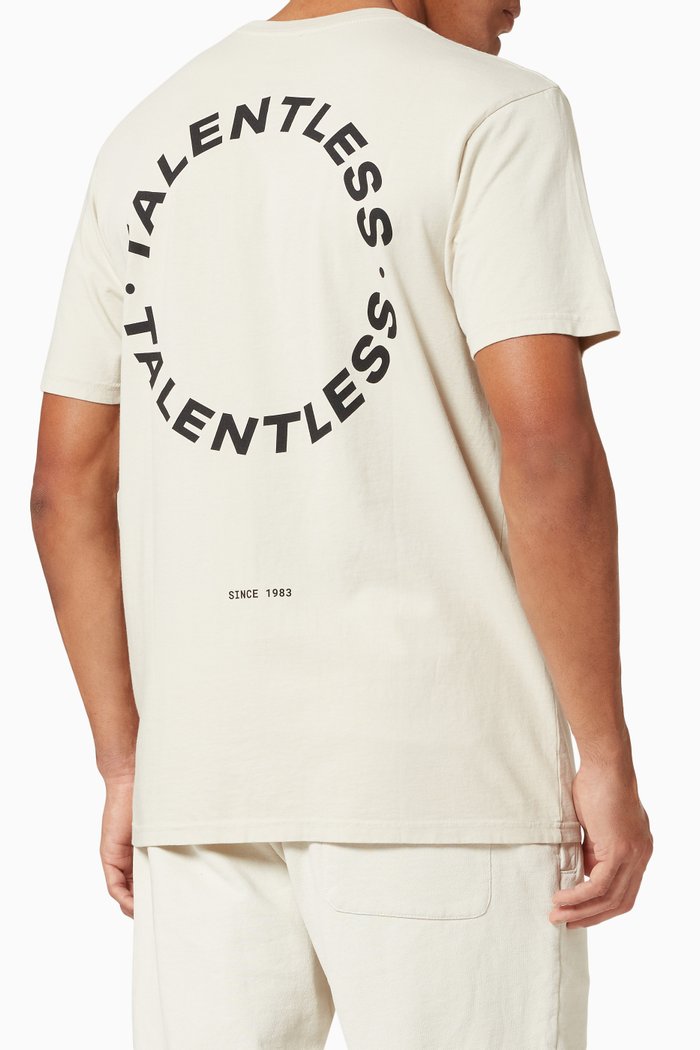 Circle Logo T-shirt in Cotton Jersey, White