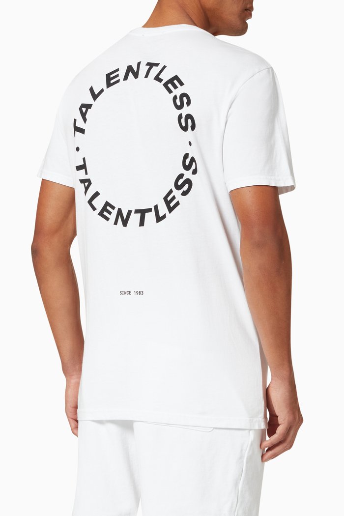 Circle Logo T-shirt in Cotton Jersey, White
