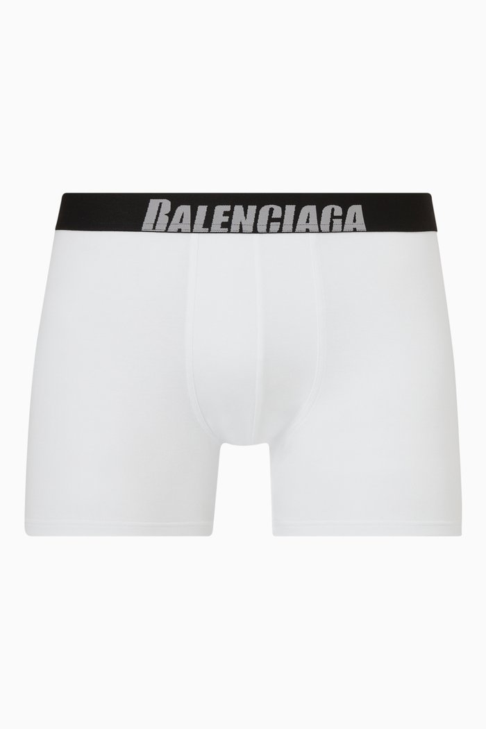 

Logo Boxer Briefs in Cotton, White