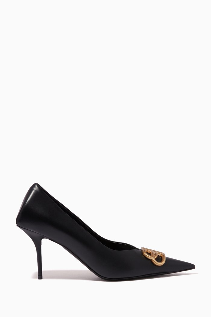 

BB 80 Square Knife Pumps, Black