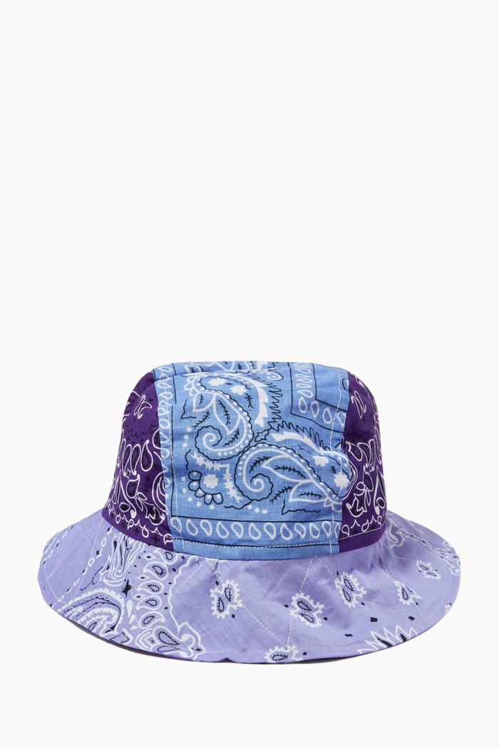 

Bandana Bob Hat in Bandana Print Cotton, Purple