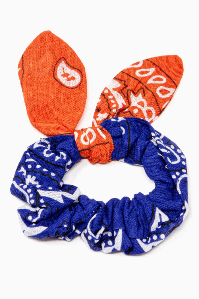 Chouchou Bandana Hair Tie in Cotton, Multicolour