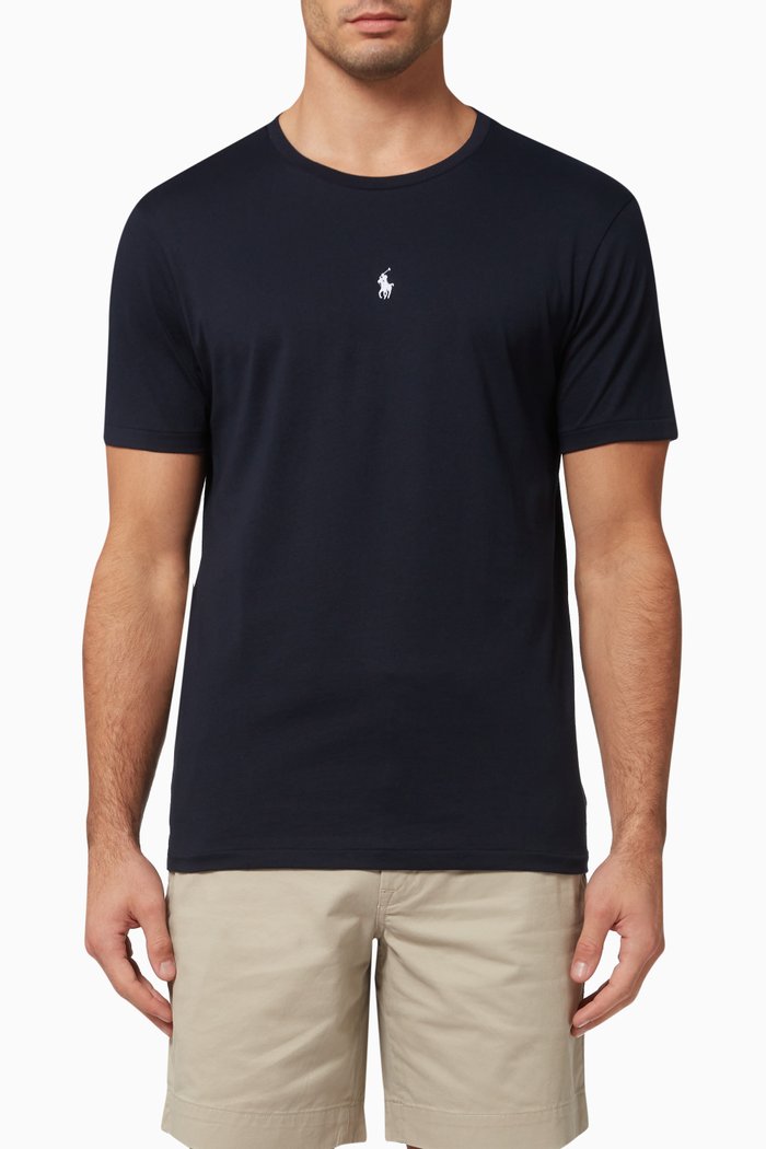 

Slim Fit Logo T-Shirt in Cotton, Blue