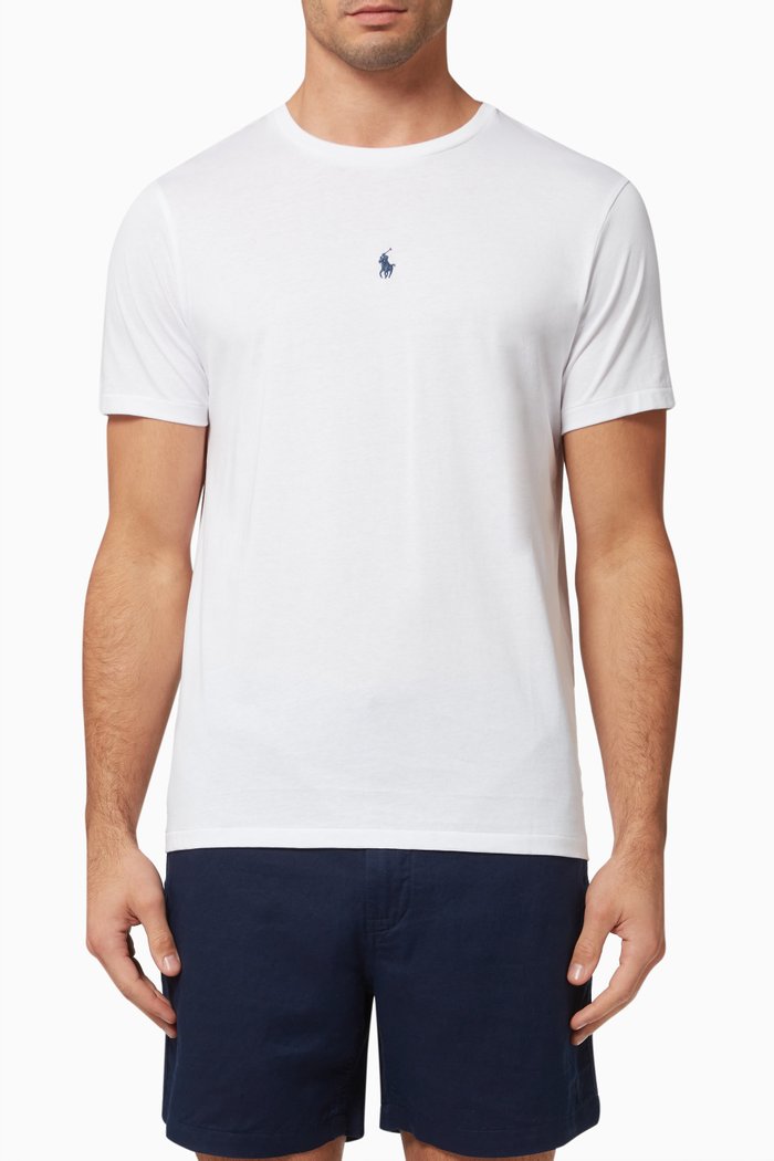 

Slim Fit Logo T-Shirt in Cotton, White