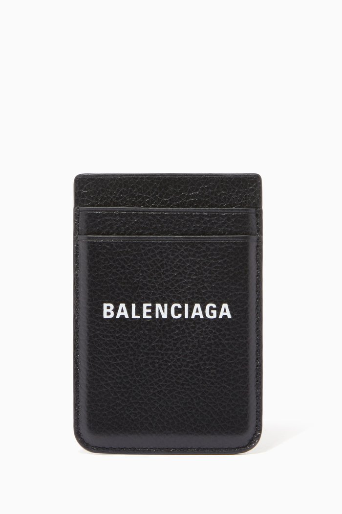 

Magnet iPhone & Cardholder in Leather, Black