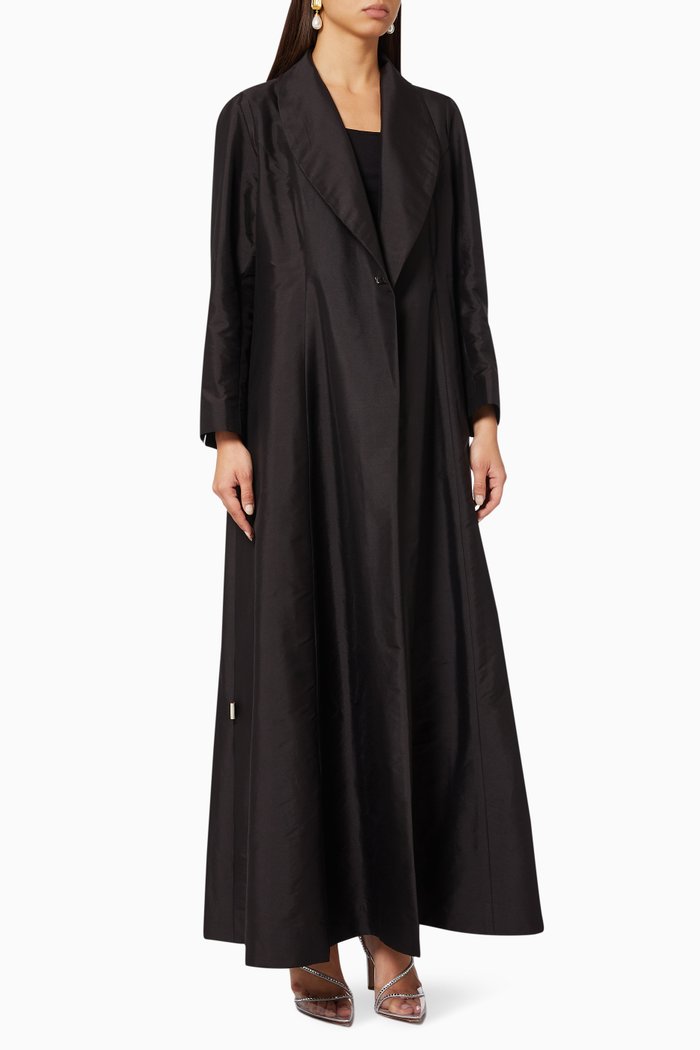

Crystal-embellished Abaya, Black