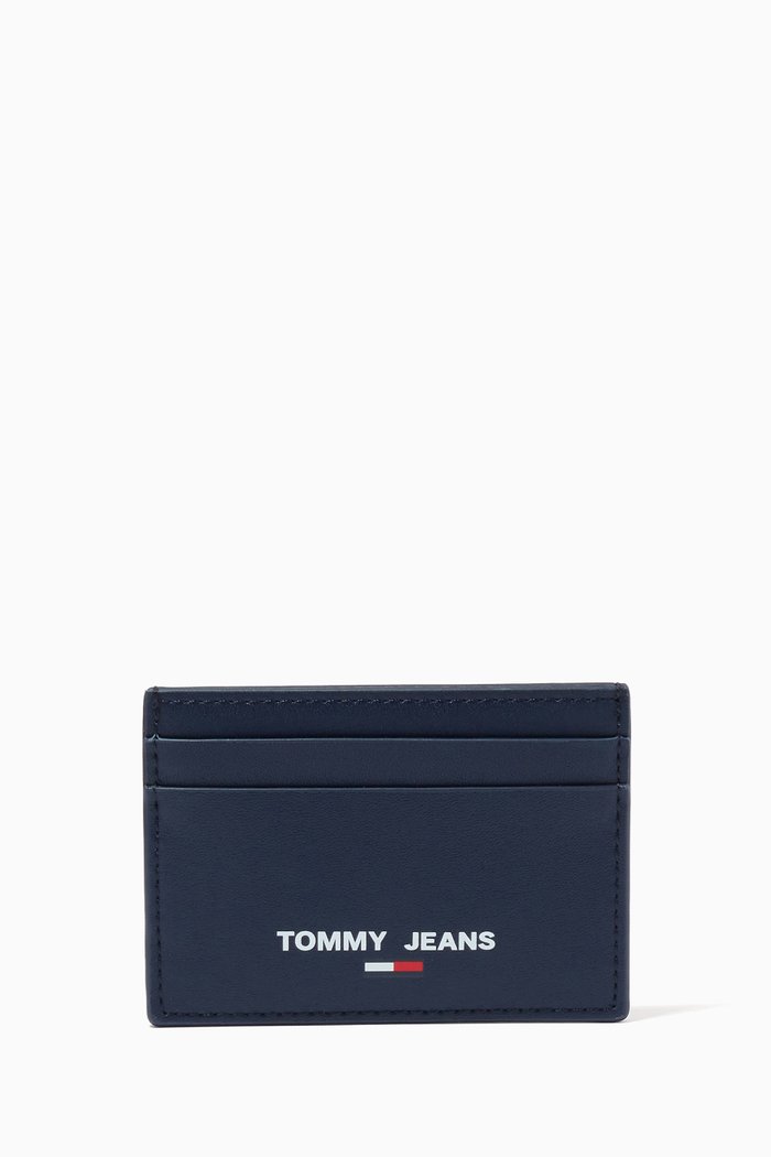 

Essential Card Holder in Leather, Blue