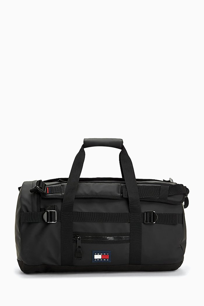 

Urban Tommy Badge Two-way Duffel Bag in PU, Black