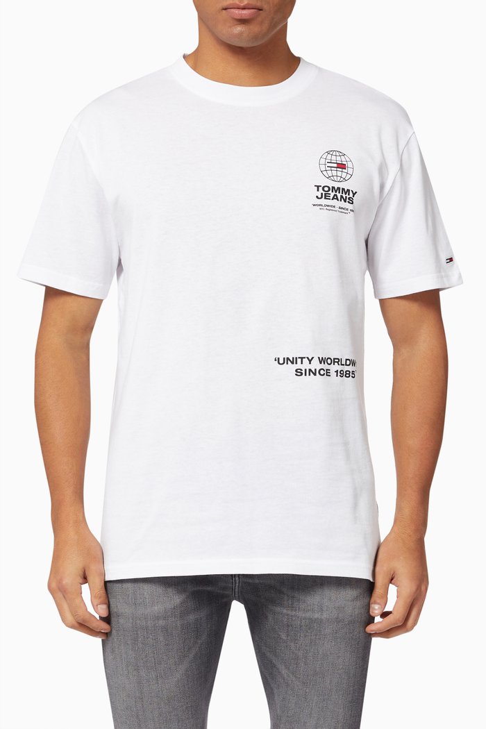 

Unity Logos T-Shirt in Organic Cotton, White