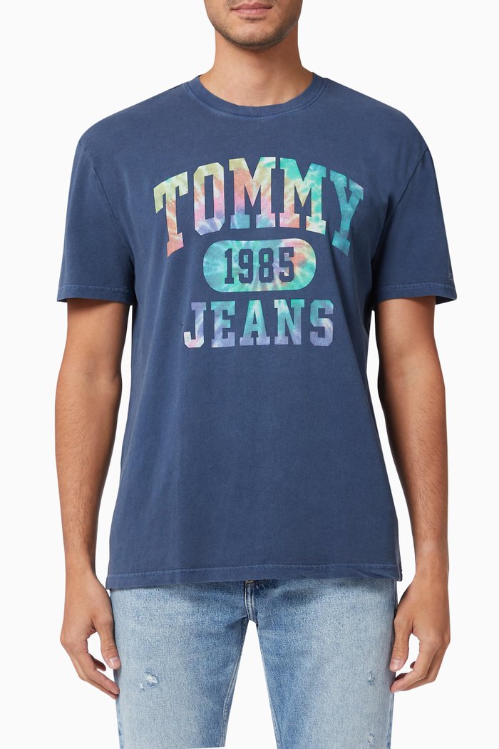 Tie-Dye Logo T-Shirt, Blue