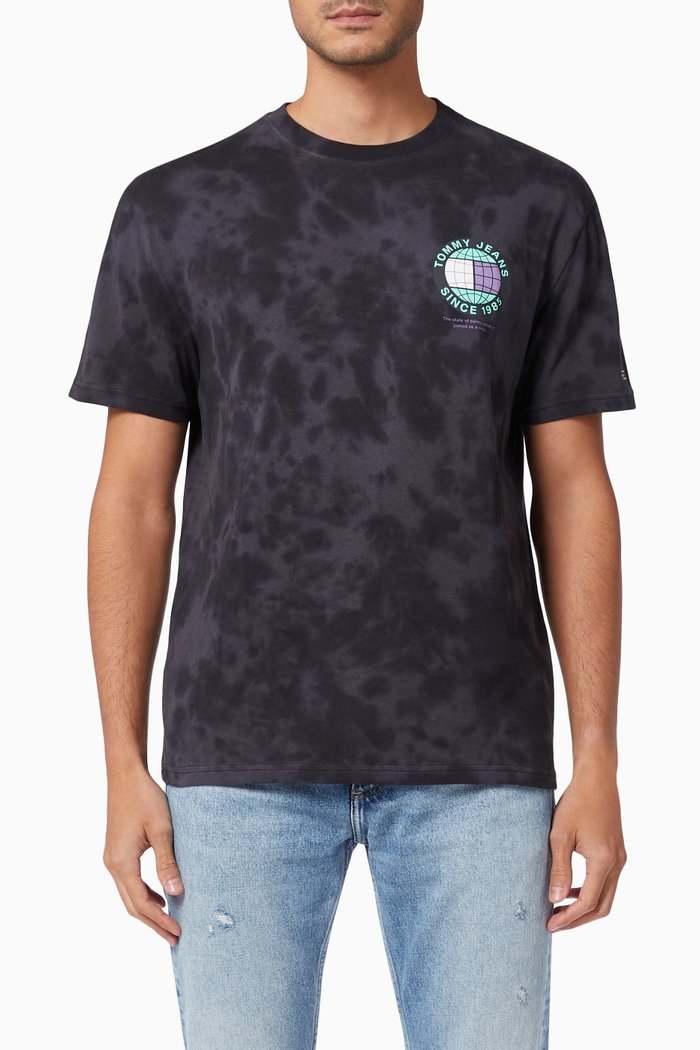 

Unitee Globe Tie-Dye T-Shirt, Grey