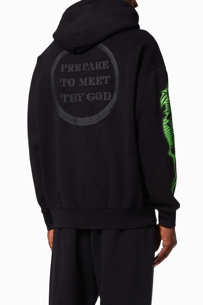 

Dragon Skeletor Hoodie in Cotton, Black