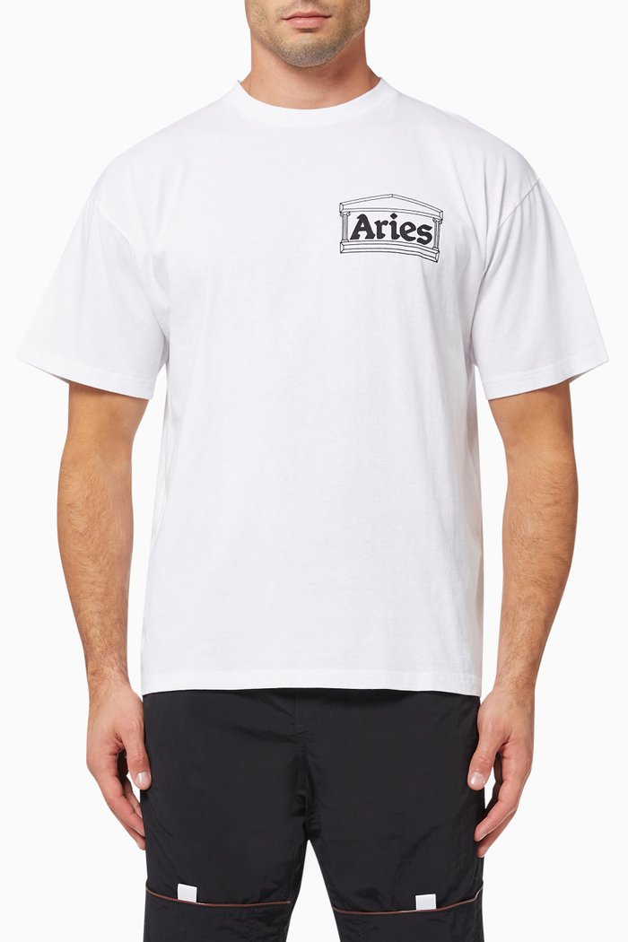 

Temple T-shirt in Cotton Jersey, White