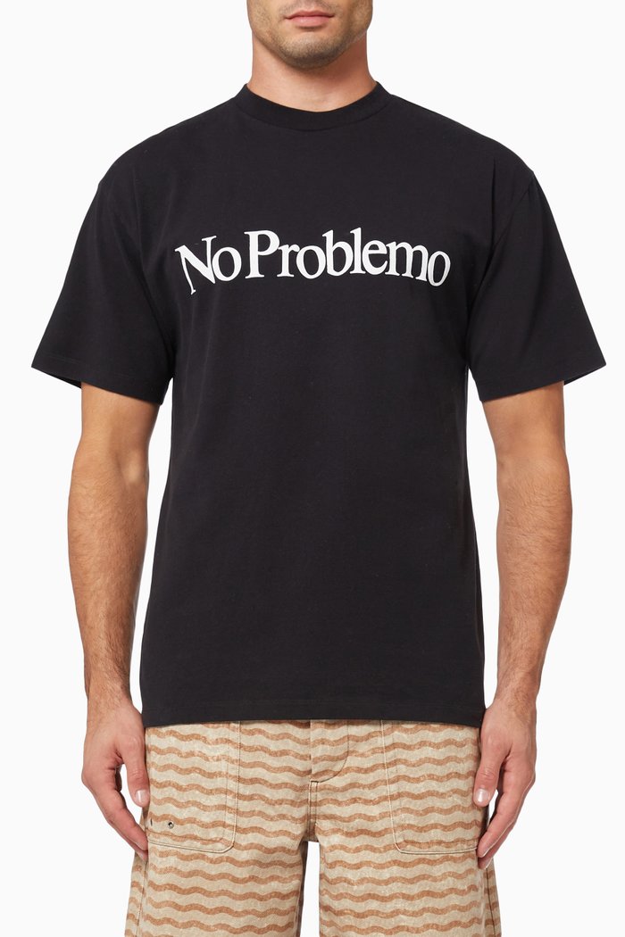 

No Problemo T-shirt in Cotton Jersey, Black