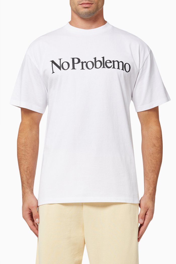 

No Problemo T-shirt in Cotton Jersey, White
