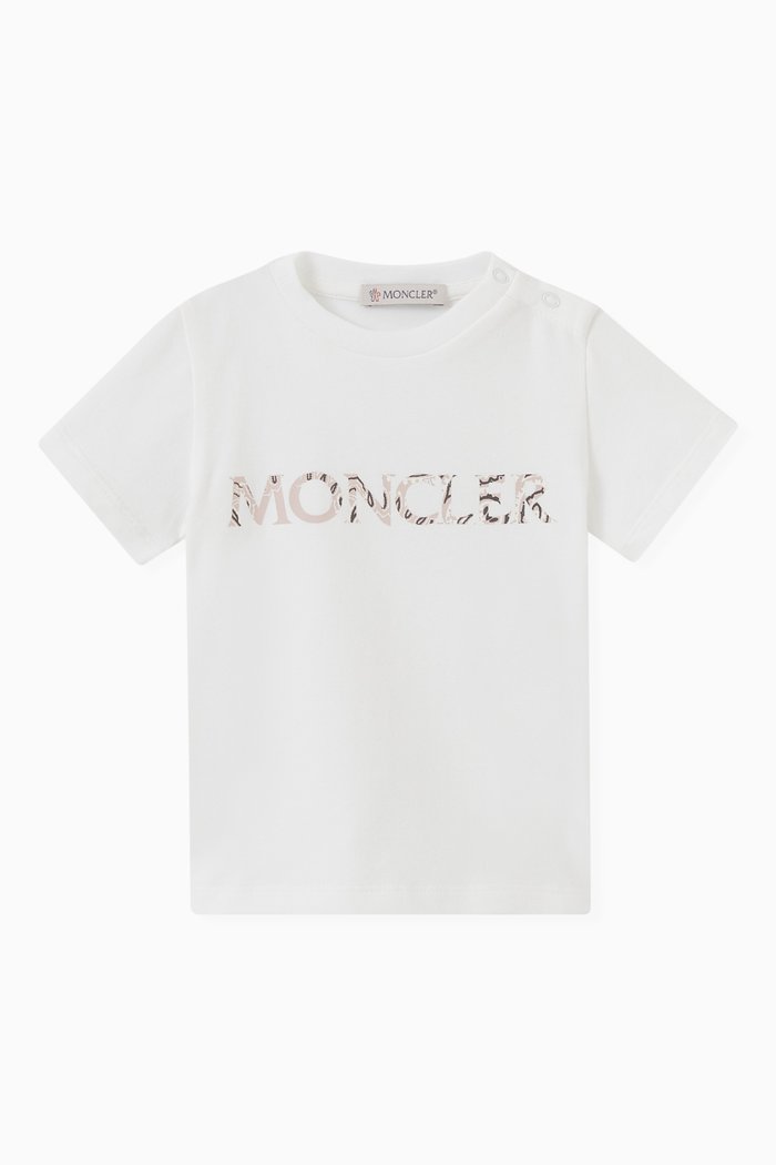 

Brand Logo Print T-shirt in Cotton, Neutral