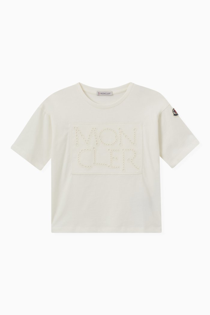 

Logo Embroidered T-shirt, Neutral