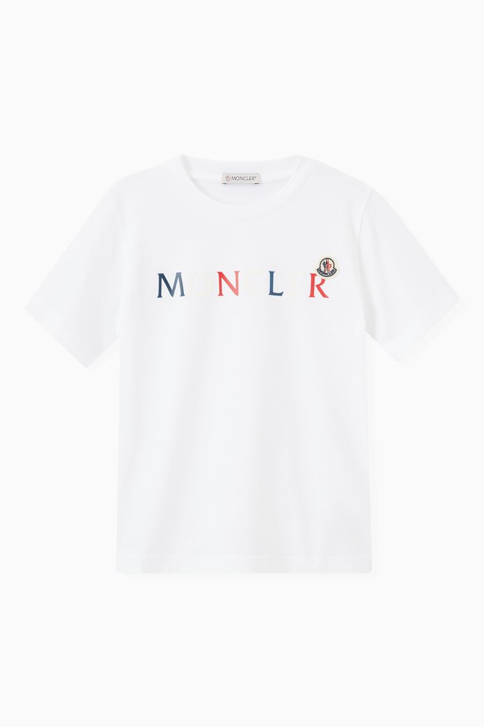 Logo T-shirt in Cotton, Neutral