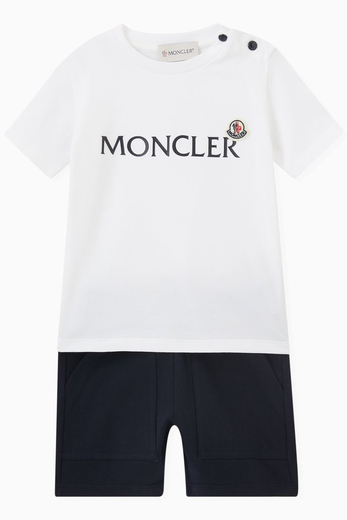 Logo T-shirt and Shorts Set, Neutral