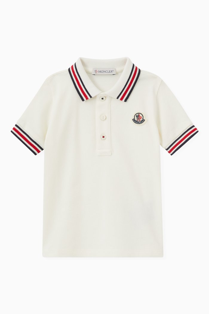 

Logo Stripes Polo T-shirt, Neutral