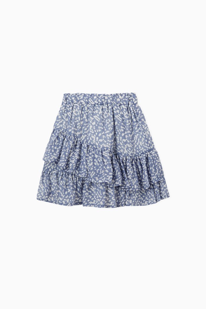 

Bridget Tiered Skirt, Blue