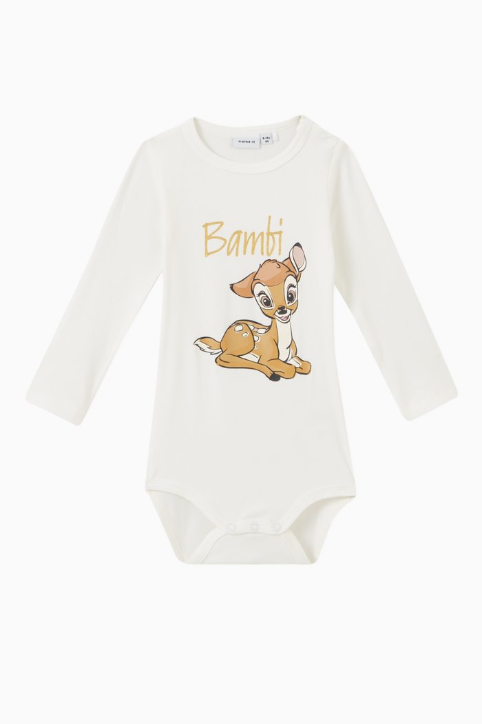 

Disney Bambi Print Romper, White