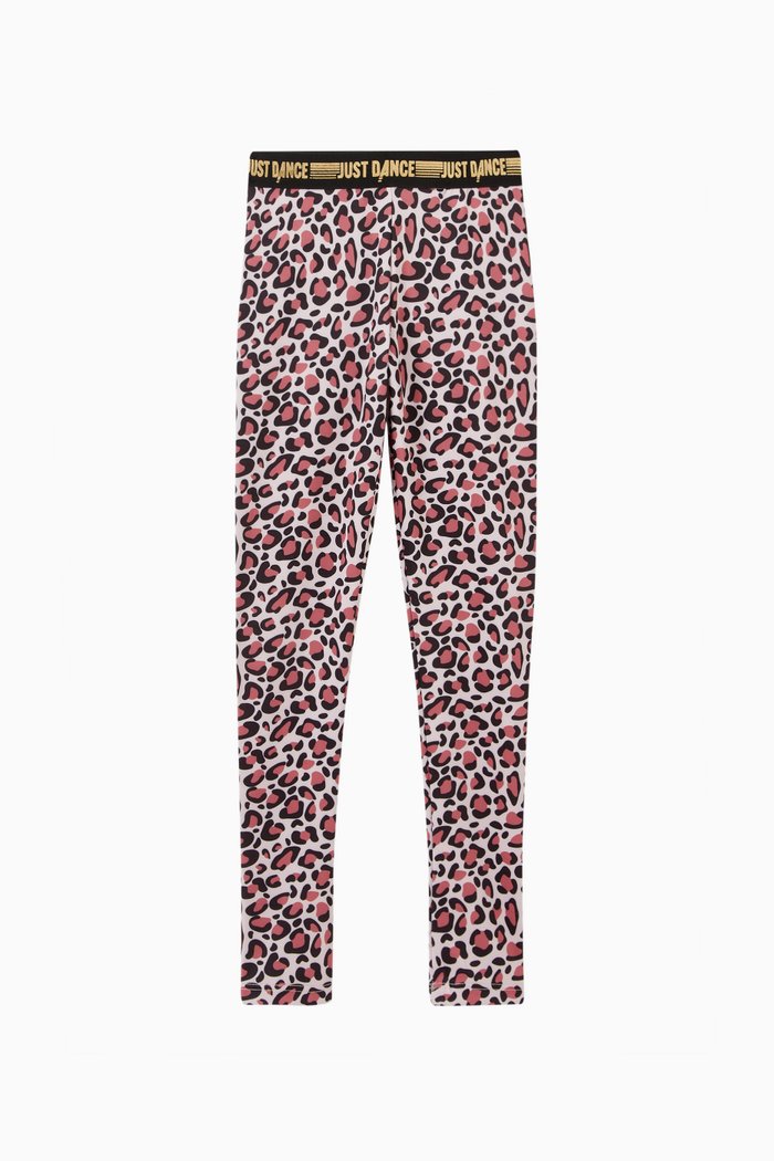 

All-Over Animal Print Just Dance Leggings, Multicolour