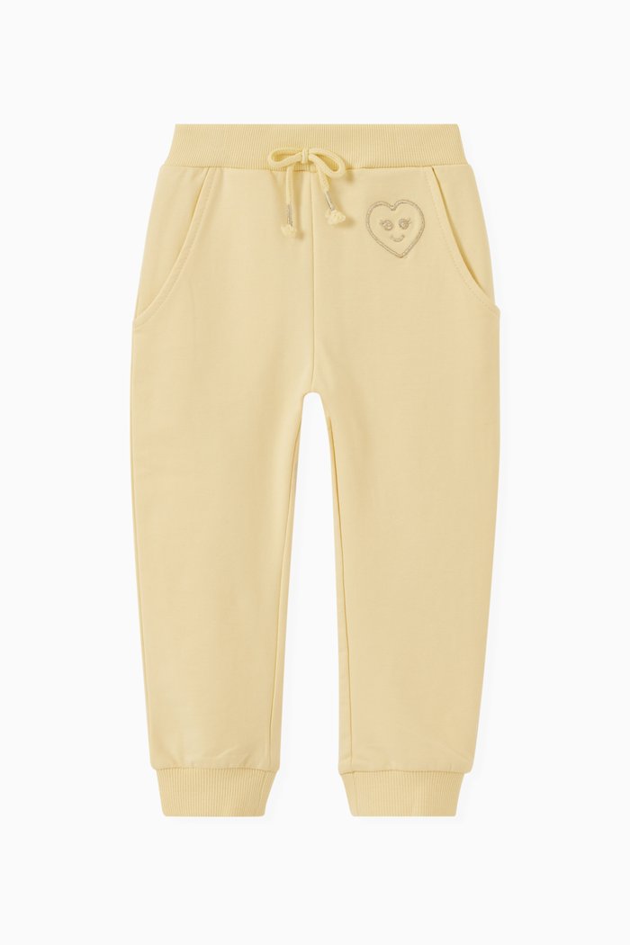 

Heart Sweatpants in Organic Cotton, Purple